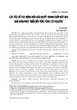 Các yếu tố tác động đến giải quyết tranh chấp đất đai bảo đảm phát triển bền vững vùng Tây Nguyên