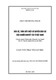 Luận văn Thạc sĩ Luật học: Bảo vệ, thúc đẩy một số quyền dân sự của người khuyết tật ở Việt Nam