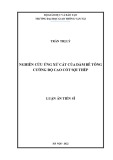 Luận án Tiến sĩ Kỹ thuật xây dựng: Nghiên cứu ứng xử cắt của dầm bê tông cường độ cao cốt sợi thép