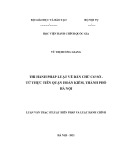 Luận văn Thạc sĩ Luật hiến pháp và luật hành chính: Thi hành pháp luật về dân chủ cơ sở - Từ thực tiễn Quận Hoàn Kiếm, thành phố Hà Nội