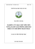 Luận án Tiến sĩ Dược học: Nghiên cứu bào chế viên nén venlafaxin giải phóng kéo dài theo cơ chế bơm thẩm thấu