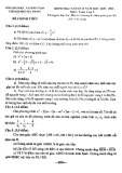 Đề thi học kì 2 môn Toán lớp 9 năm 2020-2021 - Sở GD&ĐT Thành phố Đà Nẵng