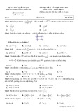 Đề thi học kì 2 môn Toán lớp 12 năm 2020-2021 - Trường THPT Lương Thế Vinh