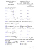 Đề thi học kì 2 môn Toán lớp 11 năm 2020-2021 có đáp án - Sở GD&ĐT Bắc Giang