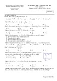 Đề thi học kì 2 môn Toán lớp 11 năm 2020-2021 có đáp án - Trường THPT Phan Ngọc Hiển