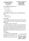 Đề thi học kì 2 môn Toán lớp 8 năm 2020-2021 - Phòng GD&ĐT Quận 7