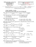 Đề thi học kì 2 môn Hóa học lớp 8 năm 2020-2021 có đáp án - Phòng GD&ĐT Thành phố Hội An