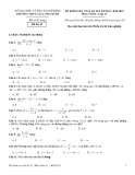 Đề thi học kì 2 môn Toán lớp 11 năm 2020-2021 có đáp án - Trường THPT Lạc Long Quân