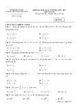 Đề thi học kì 2 môn Toán lớp 10 năm 2020-2021 có đáp án - Trường THPT Phan Ngọc Hiển