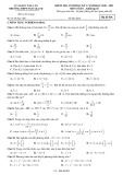 Đề thi học kì 2 môn Toán lớp 10 năm 2020-2021 có đáp án - Trường THPT Ngô Gia Tự, Đắk Lắk