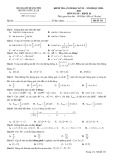 Đề thi học kì 2 môn Toán lớp 10 năm 2020-2021 có đáp án - Trường THPT Lê Lợi
