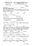 Đề thi học kì 2 môn Toán lớp 11 năm 2020-2021 - Sở GDKHCN Bạc Liêu