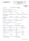 Đề thi học kì 2 môn Toán lớp 10 năm 2020-2021 có đáp án - Trường THPT Yên Lạc 2