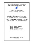 Khóa luận tốt nghiệp: Nâng cao năng lực cạnh tranh của ngân hàng TMCP công thương Việt Nam - Chi nhánh 1 TP. Hồ Chí Minh