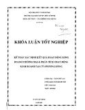 Khóa luận tốt nghiệp: Kế toán xác định kết quả hoạt động kinh doanh thương mại & phân tích hoạt động kinh doanh tại Công ty Phương Đông