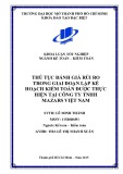 Khóa luận tốt nghiệp: Thủ tục đánh giá rủi ro trong giai đoạn lập kế hoạch kiểm toán được thực hiện tại Công ty TNHH Mazars Việt Nam