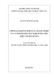 Luận văn Thạc sĩ Chính sách Khoa học và Công nghệ: Chính sách khuyến khích các doanh nghiệp vừa và nhỏ đổi mới công nghệ hướng thân thiện với môi trường