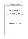 Luận văn Thạc sĩ Lịch sử: Biến đổi kinh tế - Xã hội Văn Giang (Hưng Yên) sau quá trình dồn điền đổi thửa 1999 - 2008