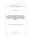 Luận văn Thạc sĩ Khoa học môi trường: Tri thức bản địa trong quản lý tài nguyên rừng góp phần bảo tồn đa dạng sinh học tại cộng đồng dân tộc thiểu số vùng đệm vườn quốc gia Pù Mát, tỉnh Nghệ An