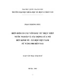 Luận văn Thạc sĩ Lịch sử: Biến đổi cơ cấu vốn đầu tư trực tiếp nước ngoài và tác động của nó đến kinh tế – xã hội Việt Nam từ năm 1988 đến nay