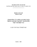 Luận văn Thạc sĩ Triết học: Phật giáo đồng hành cùng dân tộc và Chủ nghĩa xã hội