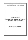 Luận văn Thạc sĩ Lịch sử: Biến đổi gia đình người Dao Quần Trắng ở xã Tân Hương, huyện Yên Bình, tỉnh Yên Bái