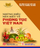 Tìm hiểu về phong tục Việt Nam: Phần 1