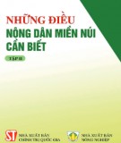 Những kiến thức cần thiết dành cho nông dân miền núi (Tập 2): Phần 1