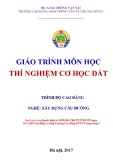 Giáo trình Thí nghiệm cơ học đất (Nghề Xây dựng cầu đường – Trình độ cao đẳng) – Trường CĐ GTVT Trung ương I