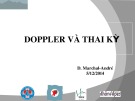 Bài giảng Doppler và thai kỳ