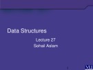 Lecture Data Structures: Lesson 27