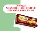 Bài giảng Bao bì thực phẩm: Chương 3 - Nguyễn Huỳnh Đình Thuấn