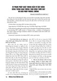 Vi phạm pháp luật trong đầu tư xây dựng công trình giao thông theo hình thức BOT và giải pháp phòng, chống