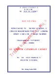 Luận văn Thạc sĩ Kinh tế: Nâng cao chất lượng nguồn nhân lực cho các doanh nghiệp nhỏ và vừa trong lĩnh vực du lịch ở tỉnh Quảng Bình