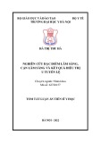 Tóm tắt luận án Tiến sĩ Y học: Nghiên cứu đặc điểm lâm sàng, cận lâm sàng và kết quả điều trị u tuyến lệ