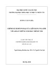 Luận văn Thạc sĩ Quan hệ quốc tế: Chính sách đối ngoại của Liên Bang Nga đối với Asean những năm đầu thế kỷ XXI