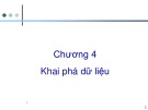 Bài giảng Kho dữ liệu và khai phá dữ liệu: Chương 4 - Nguyễn Ngọc Duy