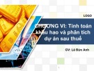 Bài giảng Lập và phân tích dự án: Chương 6 - Lê Đức Anh