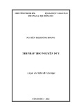 Luận án Tiến sĩ Văn học: Thi pháp thơ Nguyễn Duy