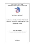 Doctoral thesis in Social sciences and humanities: Language of Graduation in English Literary Discourse through the Lens of Translation