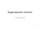 Lecture Steganography: Steganographic  - Ho Dac Hung