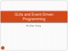 Lecture Java programming language: GUIs and Event-Driven programming - Ho Dac Hung