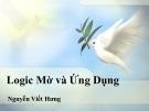 Bài giảng Logic mờ và ứng dụng (dành cho Cao học) - Nguyễn Viết Hưng