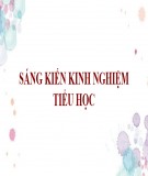 Sáng kiến kinh nghiệm Tiểu học: Một số biện pháp giúp học sinh giải toán có lời văn lớp 1 Trường Tiểu học Quảng Sơn