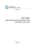 Kỷ yếu Hội nghị khoa học sinh viên năm học 2019-2020