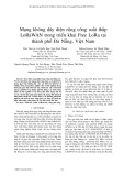 Mạng không dây diện rộng công suất thấp LoRaWAN trong triển khai Free LoRa tại thành phố Đà Nẵng, Việt Nam