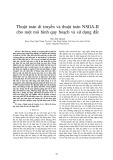 Thuật toán di truyền và thuật toán NSGA-II cho một mô hình quy hoạch và sử dụng đất