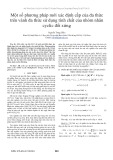 Một số phương pháp mới xác định cấp của đa thức trên vành đa thức sử dụng tính chất của nhóm nhân cyclic đối xứng