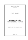 Luận văn Thạc sĩ Tài chính ngân hàng: Phân tích tài chính công ty cổ phần Licogi 14