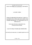 Luận văn Thạc sĩ Khoa học môi trường: Đánh giá tính dễ bị tổn thương và đề xuất giải pháp tăng cường khả năng chống chịu với biến đổi khí hậu của thành phố Lào Cai, tỉnh Lào Cai
